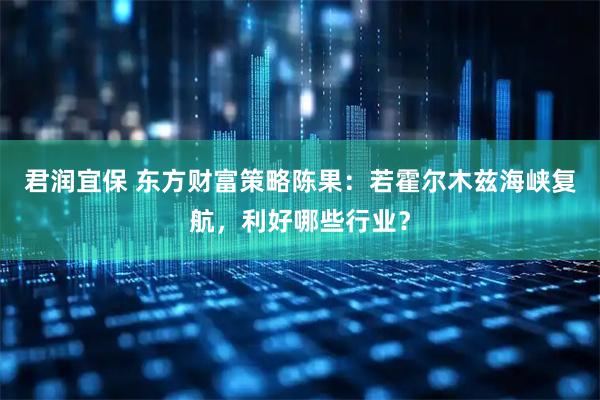君润宜保 东方财富策略陈果：若霍尔木兹海峡复航，利好哪些行业？
