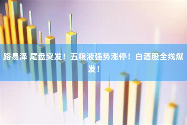 路易泽 尾盘突发！五粮液强势涨停！白酒股全线爆发！